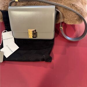 BRAND NEW NEVER USED - Givenchy Elegant Gray Crossbody Bag 4G